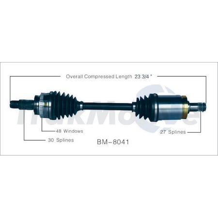 Surtrack Axle Cv Axle Shaft, Bm-8041 BM-8041